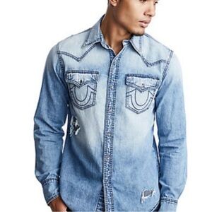$169 True Religion Western Shirt 3XL Men’s